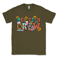 Army Green med tech crew Classic Tee - OliviaCreatesArt