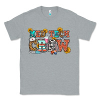 Heather Grey med tech crew Classic Tee - OliviaCreatesArt