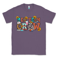 Lavender med tech crew Classic Tee - OliviaCreatesArt