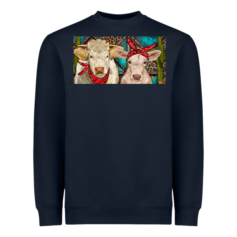 Charolais Bull And Calf Heavyweight Sweatshirt by RanaPortraitStore | Teevron
