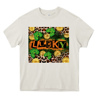 Cream St. Patricks Day lucky Heavy Core Tee - CowGirlArtShop