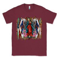 Burgundy lady of guadalupe th of july Classic Tee - Jasminsmagicworld
