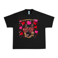Black valentine's german shepherd Urban Heavy Tee - RanaPortraitStore
