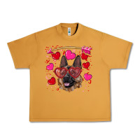Peanut Butter valentine's german shepherd Urban Heavy Tee - RanaPortraitStore