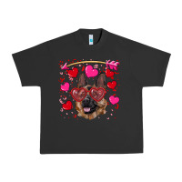 Pigment Black valentine's german shepherd Urban Heavy Tee - RanaPortraitStore