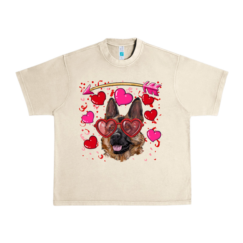 Valentine's German Shepherd Urban Heavy Tee by RanaPortraitStore | Teevron
