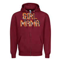 Burgundy Girl mama Zipper Hoodie - JahusDesignShop