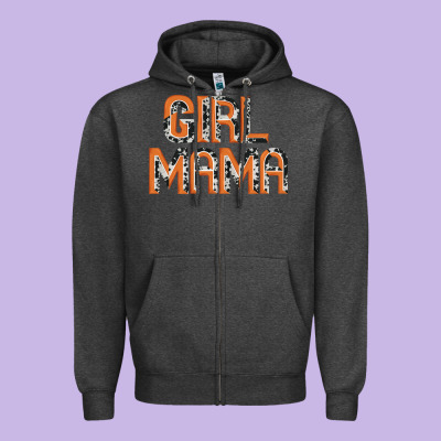 Girl Mama Zipper Hoodie Designed By Jahusdesignshop
