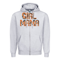 Heather Grey Girl mama Zipper Hoodie - JahusDesignShop