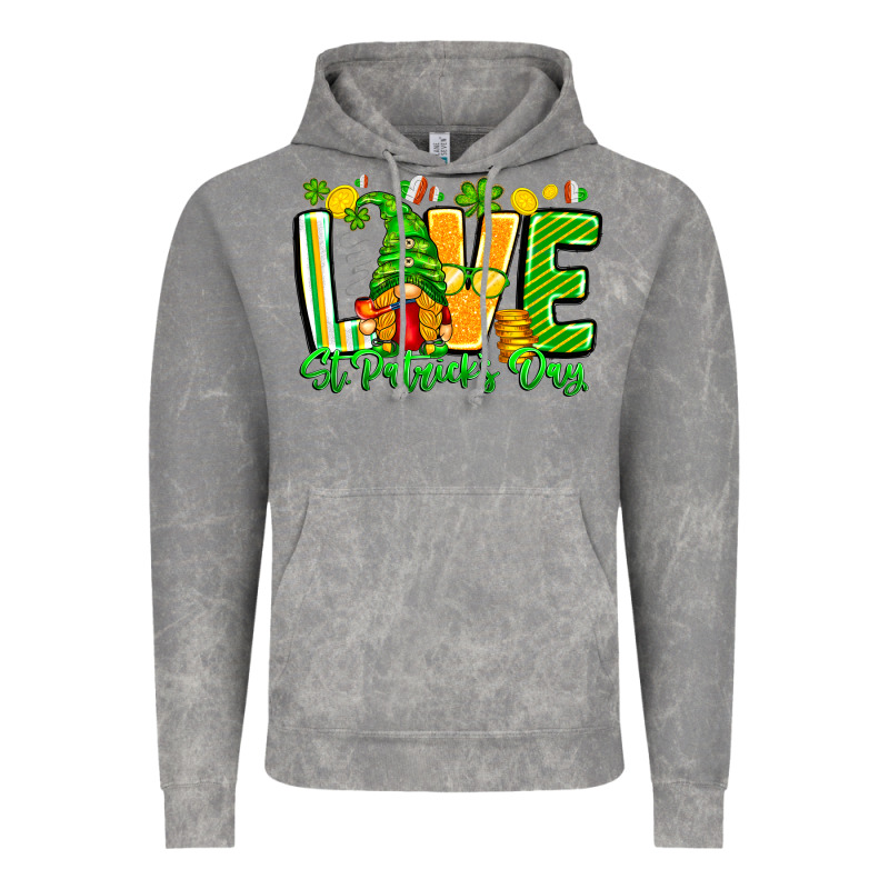 Love St Patricks Day Vintage Hoodie by CowhideDigitalArt | Teevron