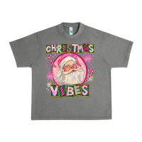 Tornado Pink Christmas Vibes Santa Urban Heavy Tee - FaDigitalArtStudio