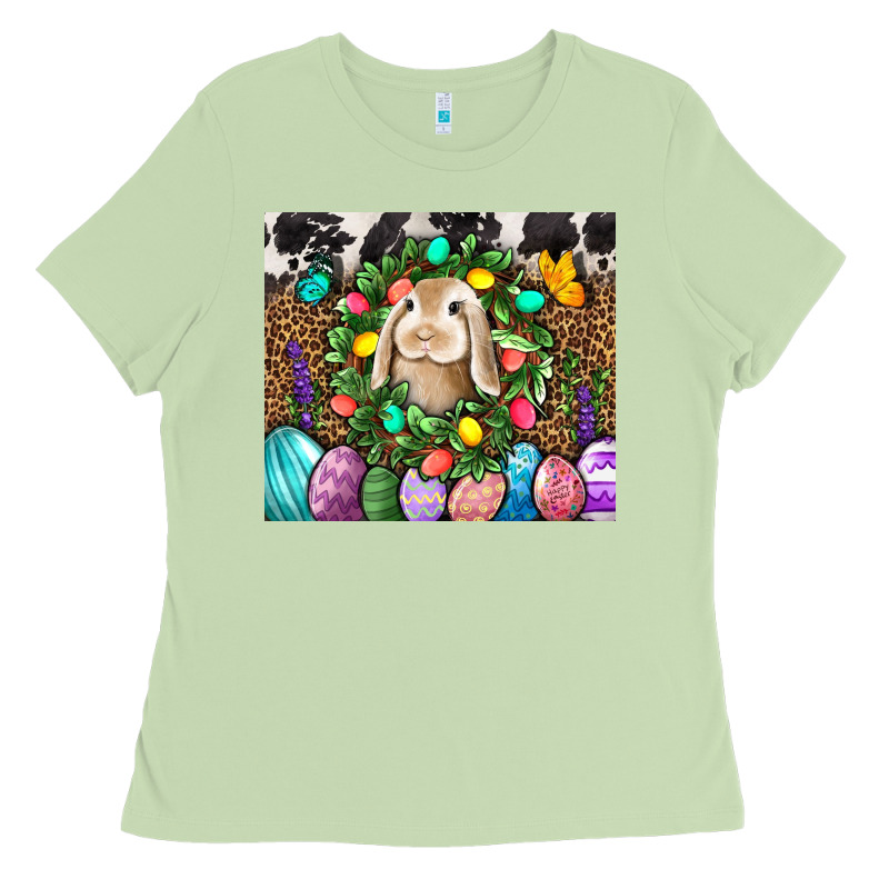 Easter Bunny Tumbler Ladies Tee by BundleAndBundleShop | Teevron