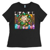 Black Easter Bunny Tumbler Ladies Tee - BundleAndBundleShop