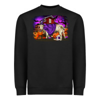 Black Charolais Bull Halloween Heavyweight Sweatshirt - RanaPortraitStore