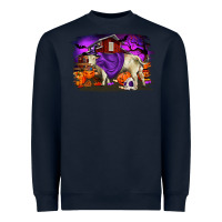 Navy Charolais Bull Halloween Heavyweight Sweatshirt - RanaPortraitStore
