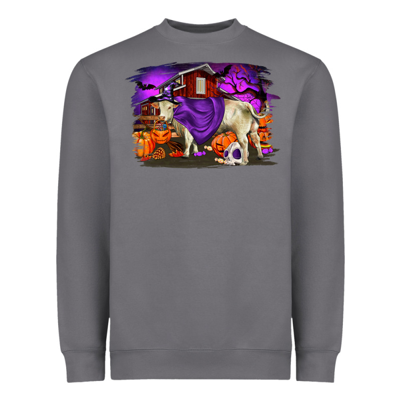 Charolais Bull Halloween Heavyweight Sweatshirt by RanaPortraitStore | Teevron