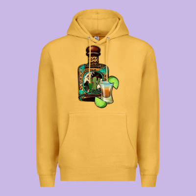 Tequila Bottle Premium Hoodie Designed By Jasminsmagicworld