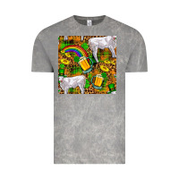 Cloud Rock St. Patricks Cow With Rainbow And Beer Seamless Vintage Tee - FaDigitalArtStudio