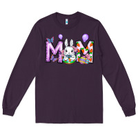 Plum easter day mom Long Sleeve Tee - CowhideDigitalArt