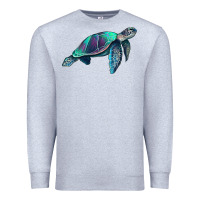 Heather Grey turtle Premium Sweatshirt - RanaPortraitStore