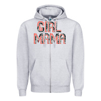 Heather Grey girl mama Artistshot Zipper Hoodie - JahusDesignShop