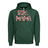 Sports Green girl mama Artistshot Zipper Hoodie - JahusDesignShop