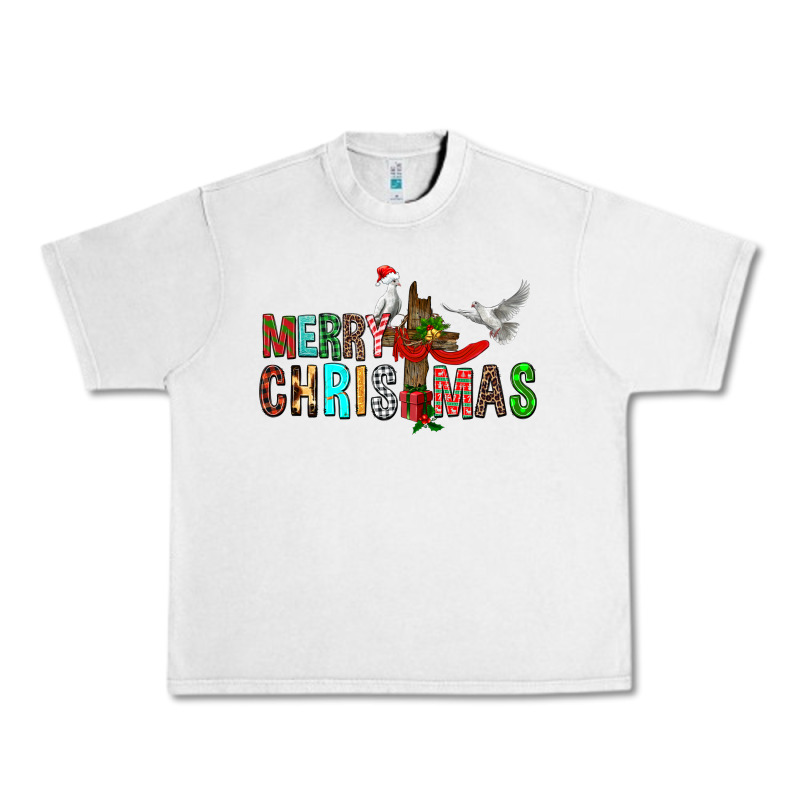 Merry Christmas Cross Urban Heavy Tee by FaDigitalArtStudio | Teevron