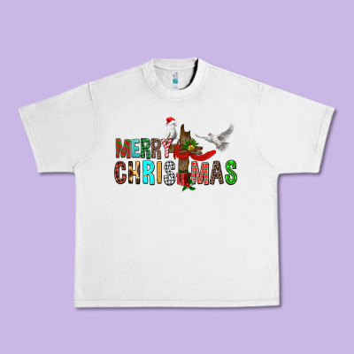 Merry Christmas Cross Urban Heavy Tee Designed By Fadigitalartstudio