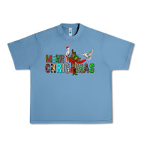 Pebble Blue Merry christmas cross Urban Heavy Tee - FaDigitalArtStudio