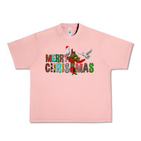 Salmon Merry christmas cross Urban Heavy Tee - FaDigitalArtStudio