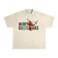 Sandshell Merry christmas cross Urban Heavy Tee - FaDigitalArtStudio