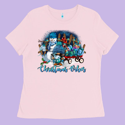 Christmas Vibes Ladies Tee Designed By Fadigitalartstudio