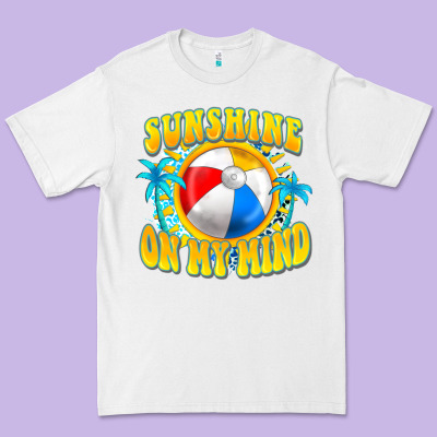 Sunshine On My Mind Premium Tee Designed By Fadigitalartstudio