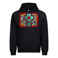 Black Christmas cross with background Urban Hoodie - Jasminsmagicworld
