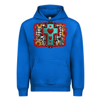 Cobalt Christmas cross with background Urban Hoodie - Jasminsmagicworld