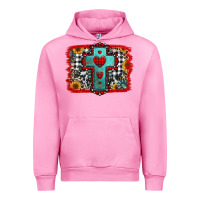 Fuchsia Pink Christmas cross with background Urban Hoodie - Jasminsmagicworld