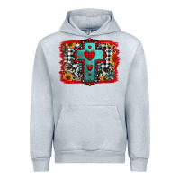 Heather Grey Christmas cross with background Urban Hoodie - Jasminsmagicworld