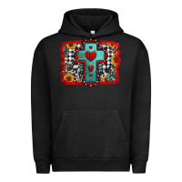 Pigment Black Christmas cross with background Urban Hoodie - Jasminsmagicworld
