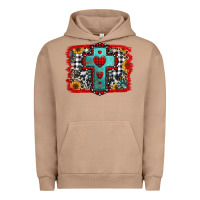 Pigment Burro Christmas cross with background Urban Hoodie - Jasminsmagicworld