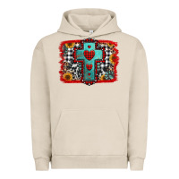 Pigment French Oak Christmas cross with background Urban Hoodie - Jasminsmagicworld