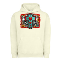 Pigment Pistachio Christmas cross with background Urban Hoodie - Jasminsmagicworld