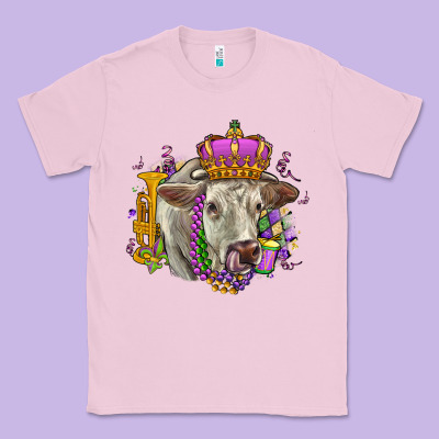 Charolais Mardi Gras Classic Tee Designed By Oliviacreatesart