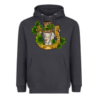 Smoke st patricks day goat horseshoe shamrock Heavyweight Hoodie - RanaPortraitStore