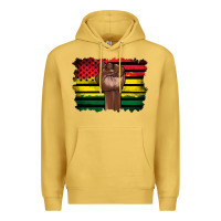 Antique Gold june juneteenth Premium Hoodie - Artiststas