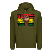 Army Green june juneteenth Premium Hoodie - Artiststas