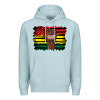 Blue Mist june juneteenth Premium Hoodie - Artiststas