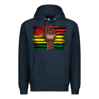 Navy june juneteenth Premium Hoodie - Artiststas