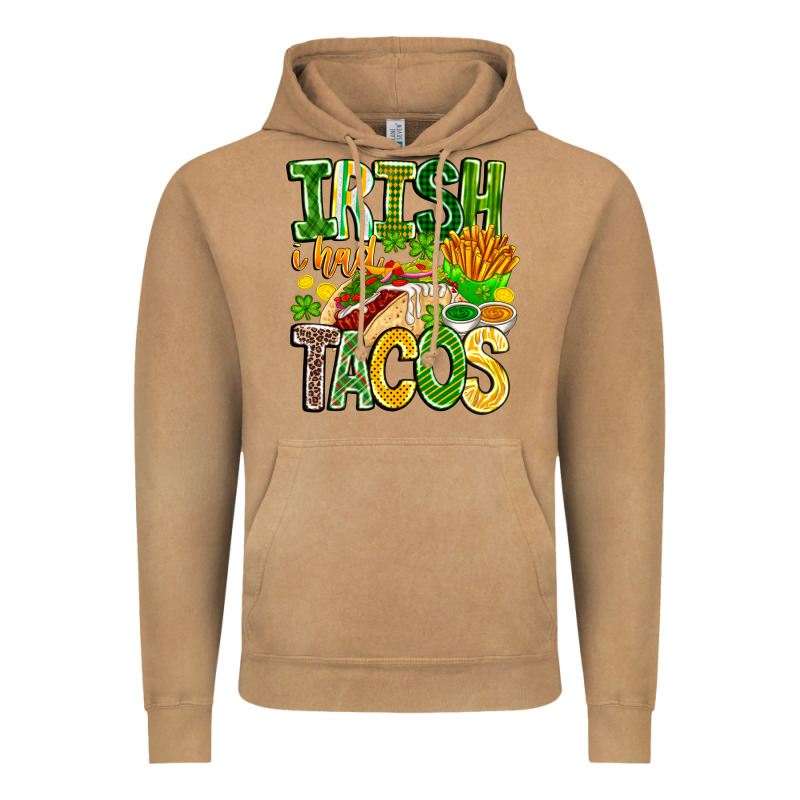 Irish I Had Tacos Vintage Hoodie by CowhideDigitalArt | Teevron