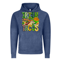 Vintage Denim Irish i Had Tacos Vintage Hoodie - CowhideDigitalArt