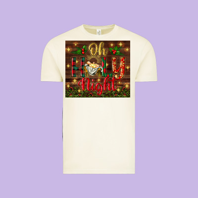 Oh Holy Night Vintage Tee Designed By Bundleandbundleshop